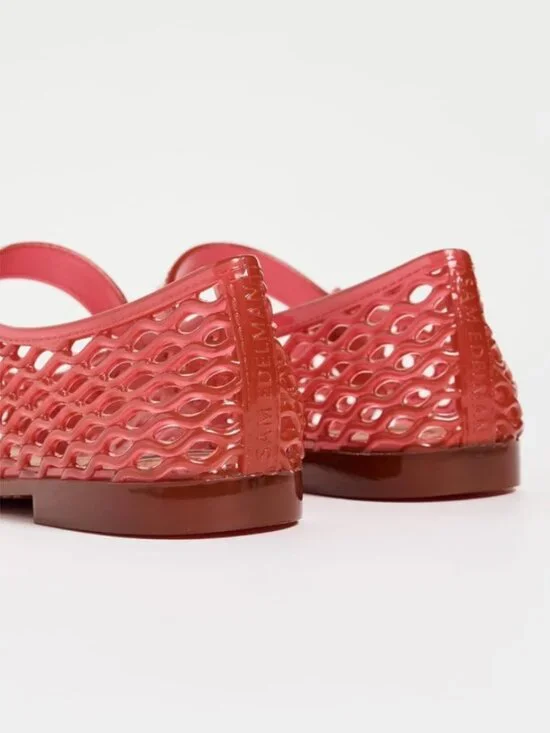 NWOB Sam Edelman Michaela Jelly Mary Jane Flat, Size 9M, Red Jelly - Picture 3 of 12